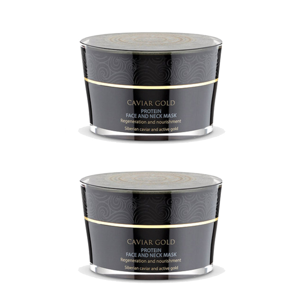 Caviar Gold Protein face and neck mask , Μάσκα Πρωτεΐνης πρόσωπο και λαιμό , Ανάπλαση και Θρέψη , κατάλληλο για όλους τους τύπους δέρματος , Κατάλληλο για ηλικίες 30-40 , 50ml.